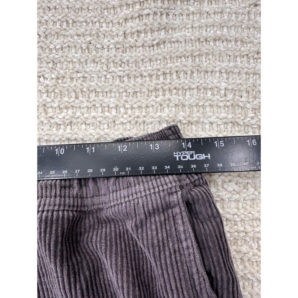 RSQ Corduroy Pants Straight Leg Size S Grey Mens Elastic Waist Drawstring Casual - Picture 6 of 12
